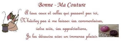 Message pour blog Bonne - Ma Couture