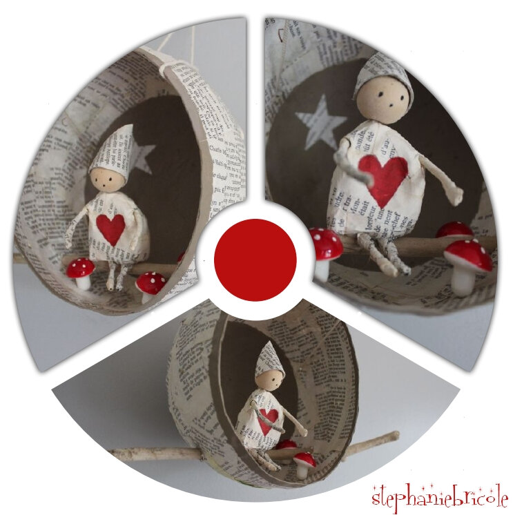 papier maché scenette