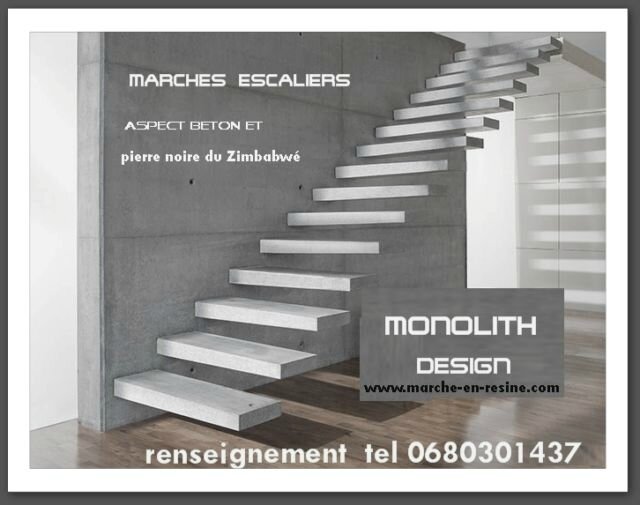 	escalier métallique,	monolith,	marches suspendues,	escalier suspendu,	escalier flottant,	floating stair,	concrete steps,	marche en beton,	esclalier beton