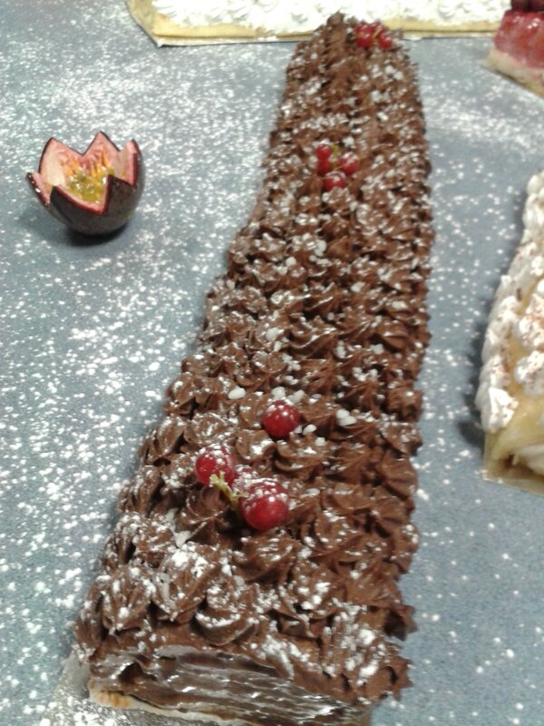 brûche traditionnelle au chocola 