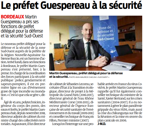 2020 02 26 SO Préfet délégué à la défense et à la sécurité en Gironde