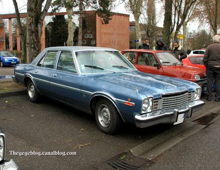 Dodge aspen special edition 4door sedan de 1978 (Retrorencard janvier 2012) 01