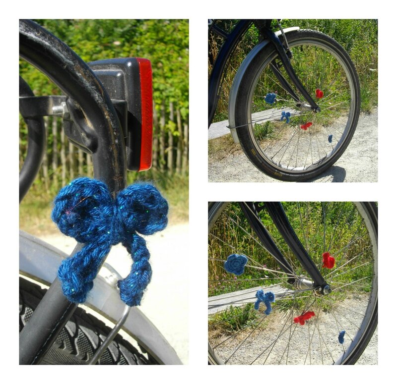 customisation-roue-vélo-crochet-laine-noeud-coeur
