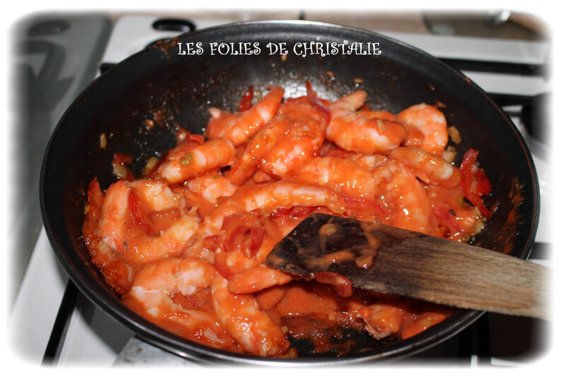 Crevettes sauce aigre douce 2