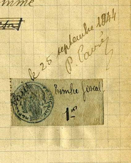 Recu timbre