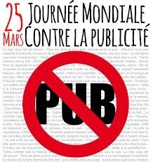 Résultat de recherche d'images pour "journée mondiale contre la publicité"