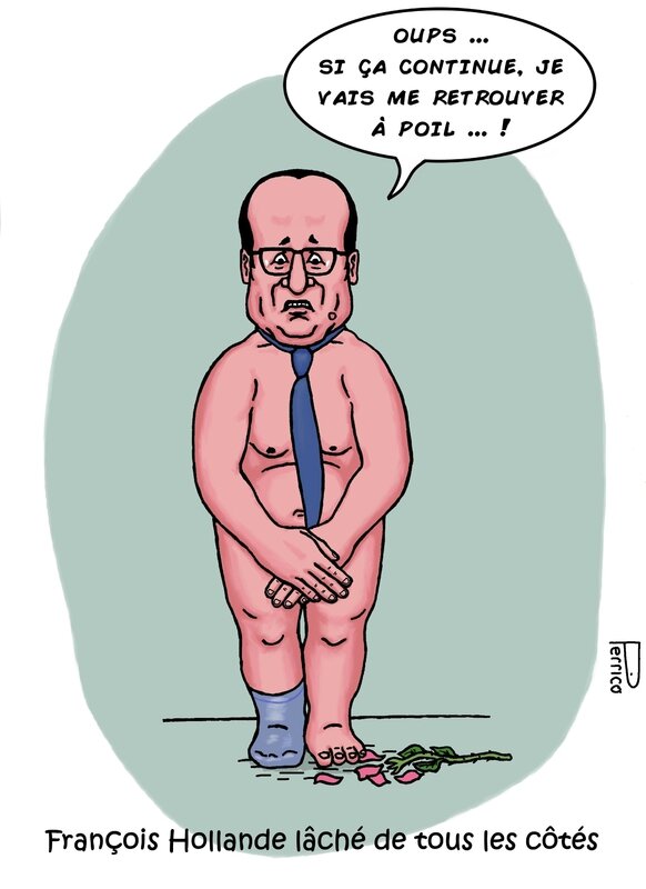 François Hollande nu 22 juin 2016