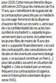 2019 10 03 SO Contraception pour les mineurs2