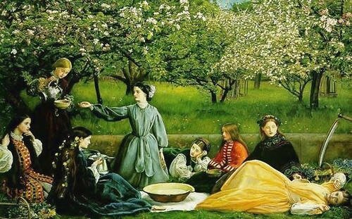 Apple Blossoms (1856-59) by John Everett Millais (1829–1896)