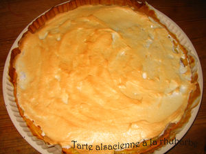 recettes dessert Délicieuse tarte à la rhubarbe en parfum de vanille