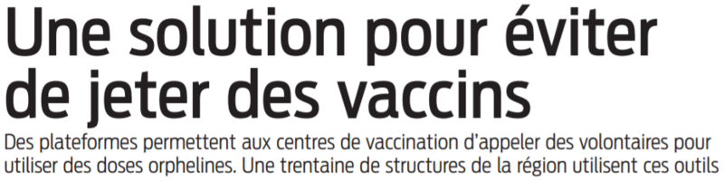 2021 04 29 SO Une solution pour éviter de jeter des vaccins