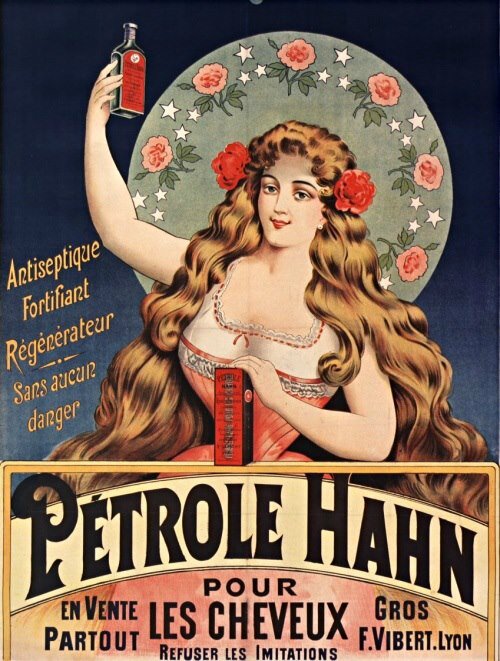 Réclame de 1899 : Le Pétrole Hahn