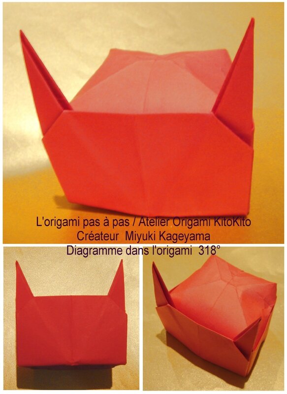 Atelier Origami KitoKito Chapeau de démon