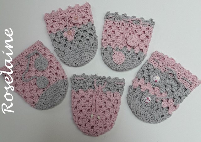 Octobre Rose 2023 crochet pochette 2