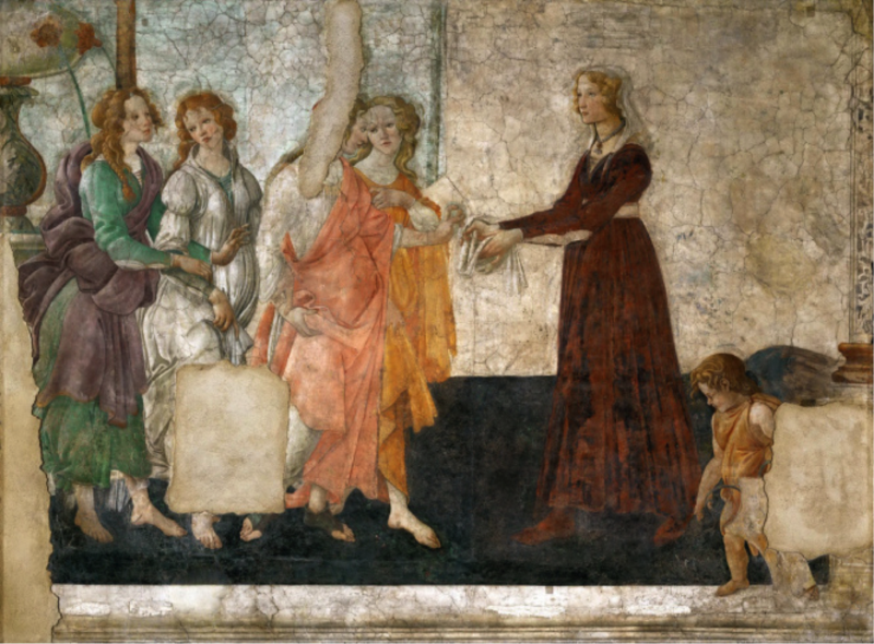 Botticelli affreschi del louvre