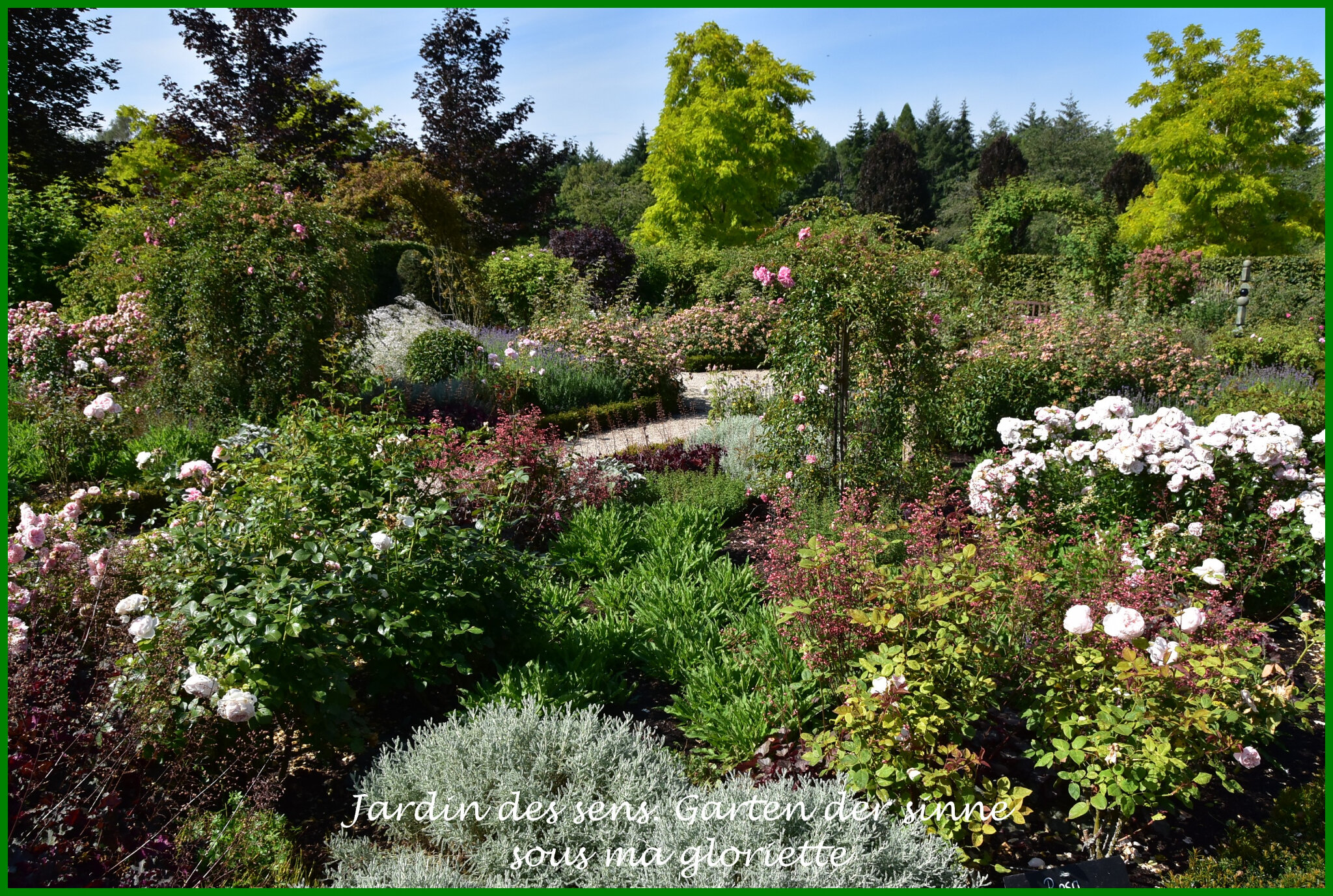 Jardin des sens à Merzig (Allemagne) Garten der Sinne sous ma gloriette