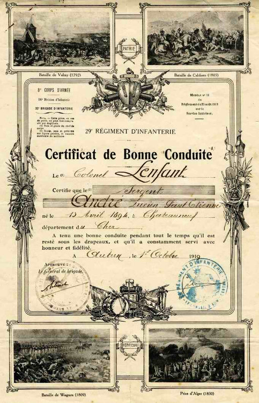 certif de bonne conduite