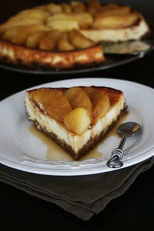 cheescake aux pommes caramélisées - beurre salé 2
