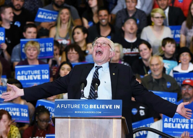 Bernie Sanders on the trail