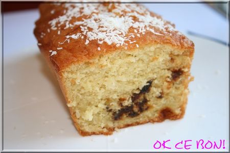 Cake aux bananes séchées et à la noix de coco recettes dessert Cake aux bananes séchées et à la noix de coco