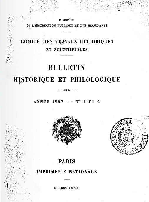 Bulletin historique et philologique