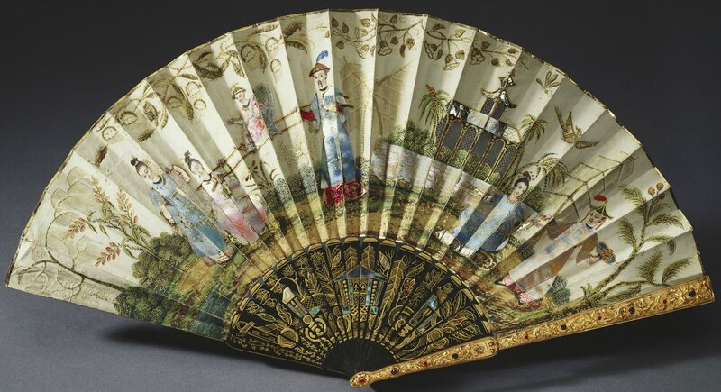 French, Queen Adelaide's fan, c