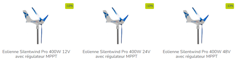 Des modèles d’éoliennes avec régulateur
