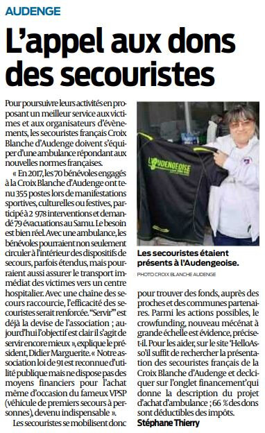 2018 03 23 SO Audenge L'appel aux dons des secouristes