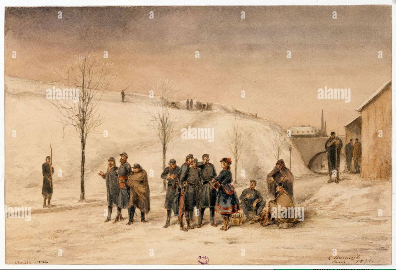 Benassit, soldats, cantinière et fortification 