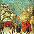 Des reproductions des fresques de <b>Giotto</b> à Assise à l'église Saint Géry par Jean-Paul PLICHON