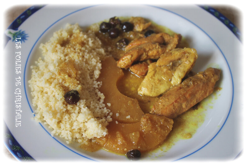 Tajine poulet ananas 4