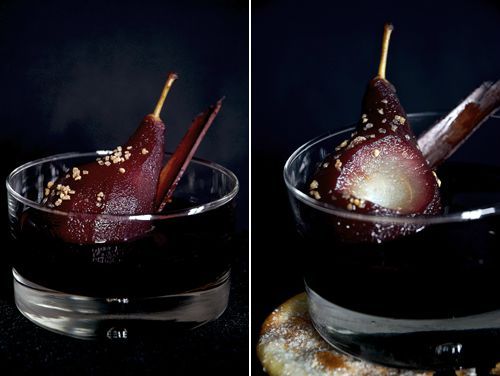 recettes Poires au vin épicé