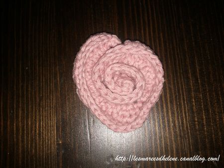 Coeur de rose Crochet tuto