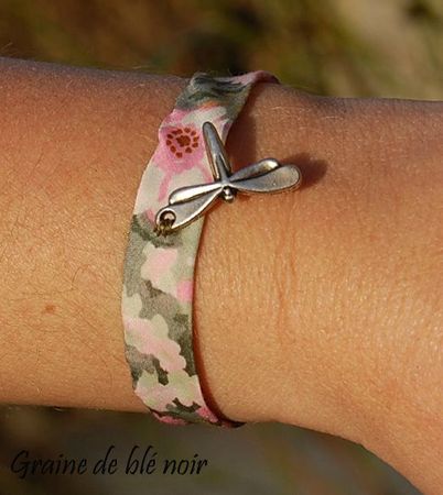 Bracelet rose et vert 4