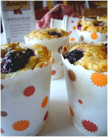 Cakes au mûres
