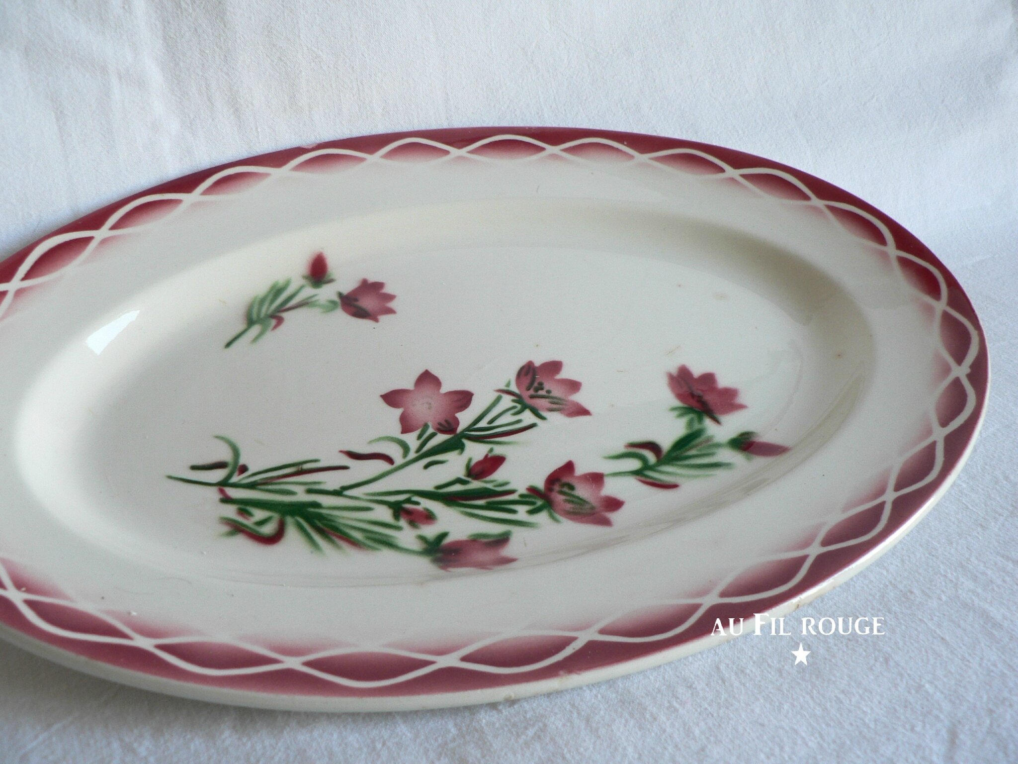 Plat de service ovale Aude 32 cm