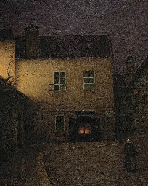 Evening Prague, 1902-1905, Jakub Schikaneder