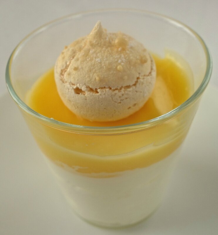 verrine improvisée au lemon-curd