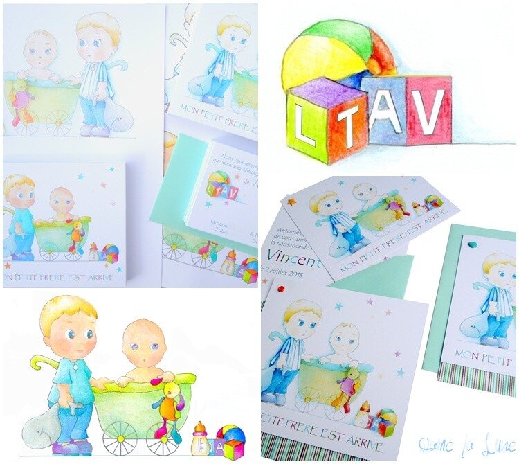 - FAIRE-PART de naissance, de Vincent
