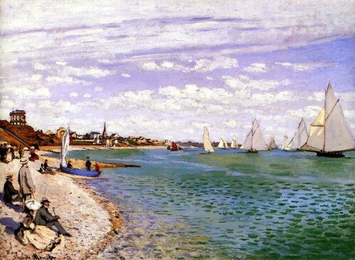 Regates-a-Sainte-Adresse---1867 monet