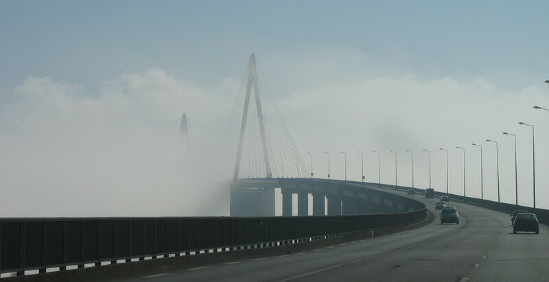 Pont de Saint Nazaire en approche