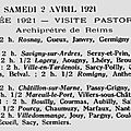 1921 02 Avril : Visite pastorale de l'Archevêque