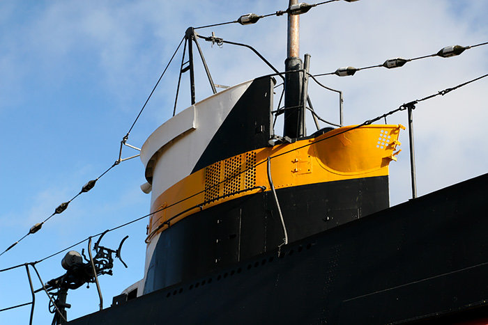 Tourelle du sous-marin Vesikko à Suomenlinna, Helsinki, Finlande