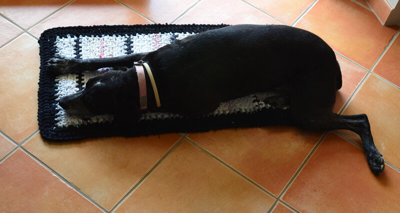 Tapis Trapilho- Zpagetti-crochet-DIY-Récup'- La chouette bricole