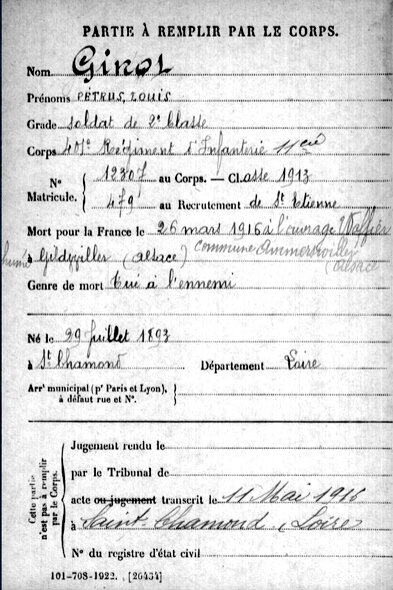 GINOT Petrus Louis