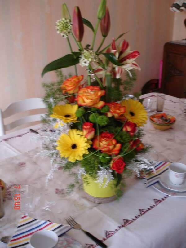 bouquet offert par Yvette L 2015