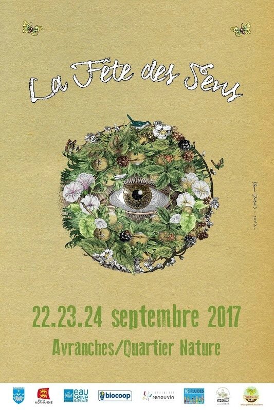 Fête des Sens Avranches septembre 2017 quartier nature affiche visuel