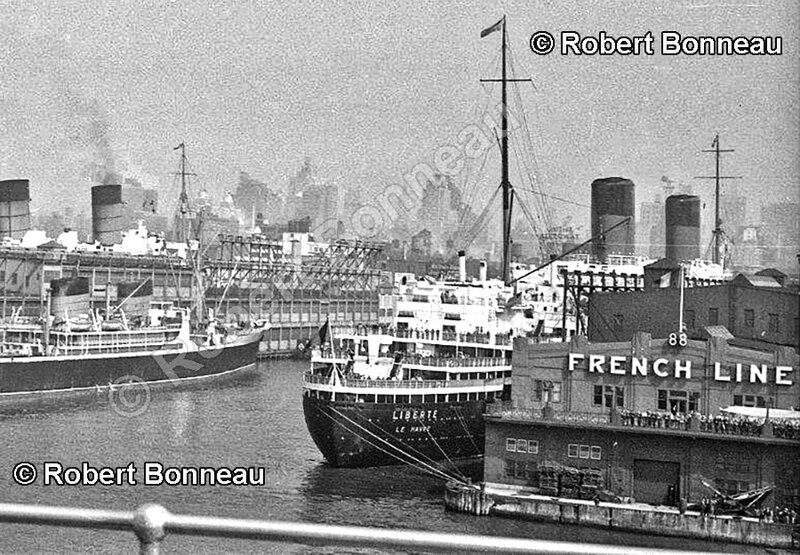 SS Liberté pier 88 NY 1957 ALG
