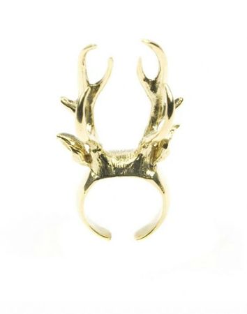 broche cerf bronze