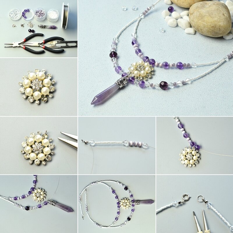 1080-How-to-Make-Simple-yet-Graceful-Beaded-Gemstone-Pendant-Necklace